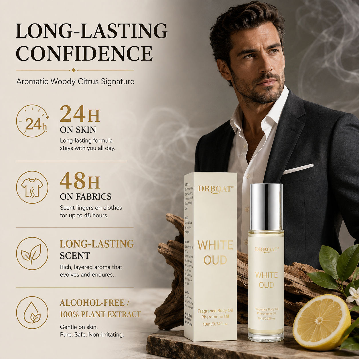 Parfum en roll-on pour hommes, - Perfume Fragrance Oil avis et prix